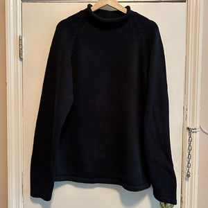Vintage J. Crew Men’s Cotton Black Sweater